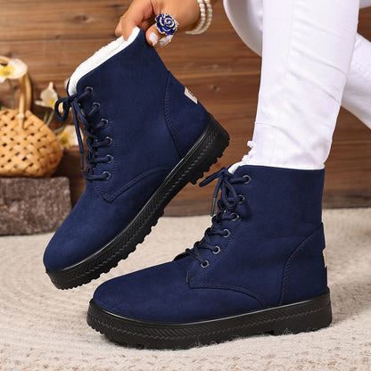 High-Top Women's Waterproof Snow Boots – Injection-Moulded Soles Defy Slush