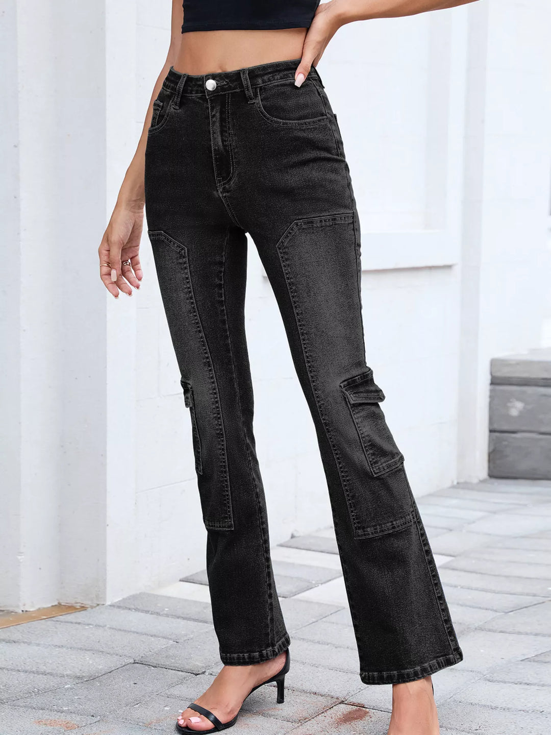 High-waisted bootcut jeans – polished bootcut silhouette