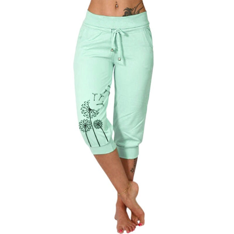 High Waist Lace-Up Cropped Pants Woman – Shop Chic

