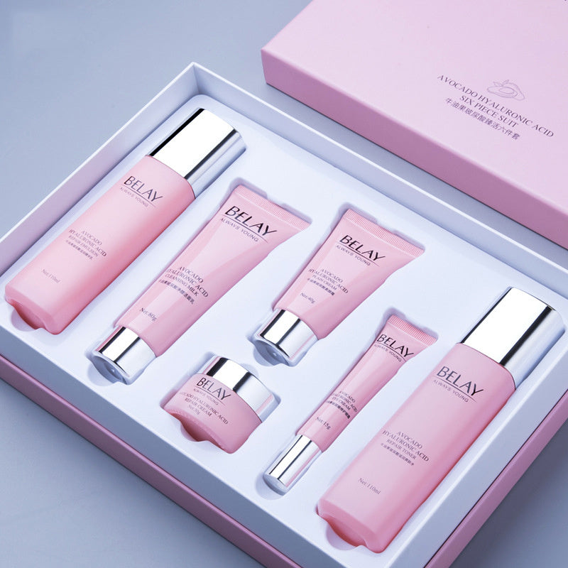 Hyaluronic Acid Skin Care Set – Avocado activating formula for glow