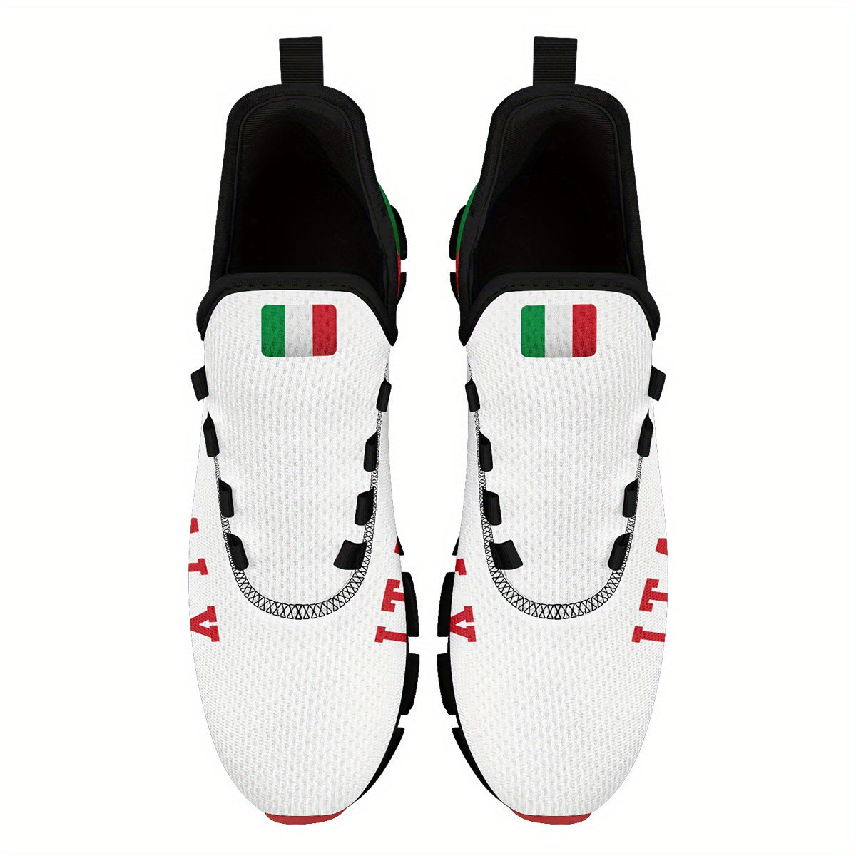 Italy Flag Sneakers – gym session warm-up, flexible forefoot bend