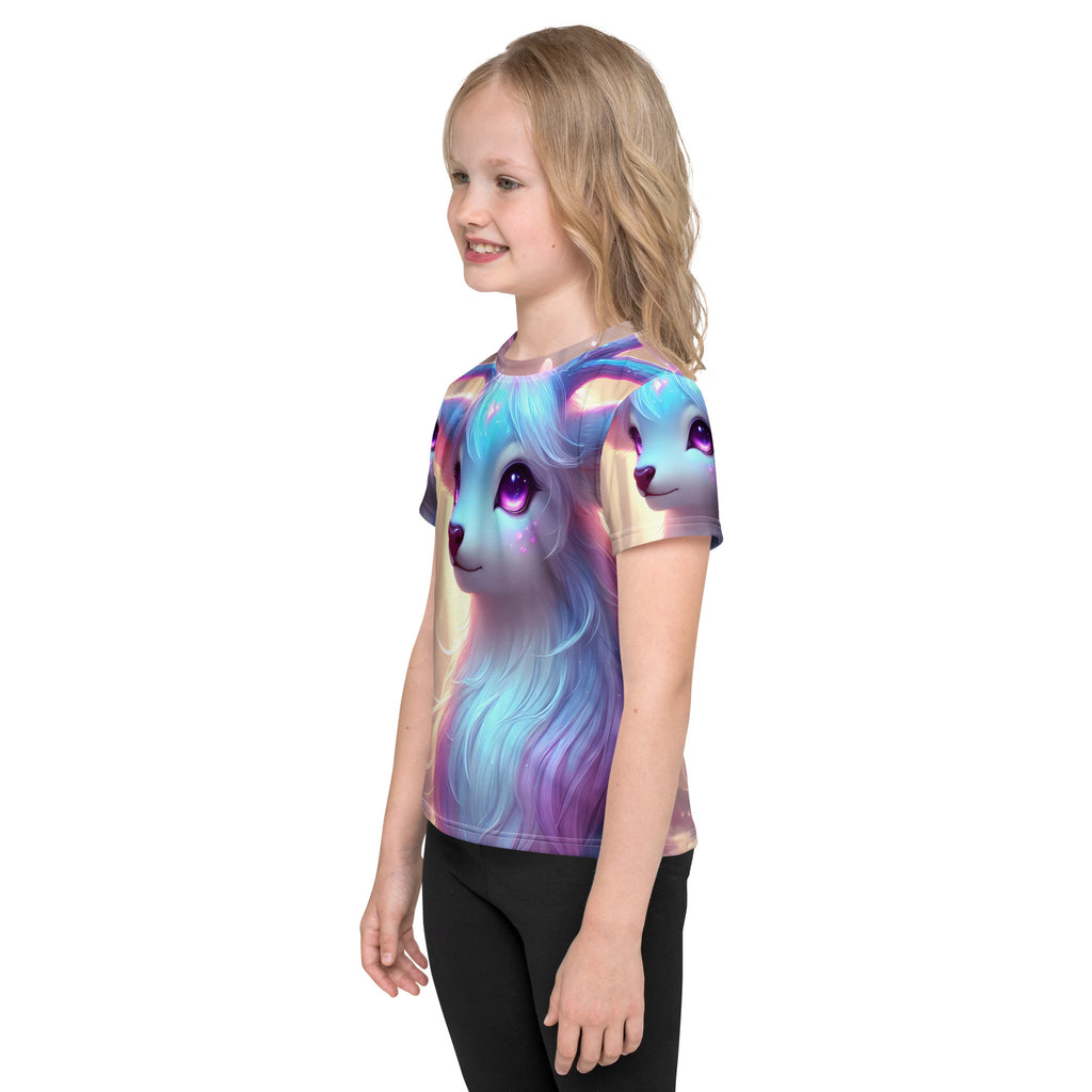 Kids crew neck tee in regular fit, ideal for school and play

