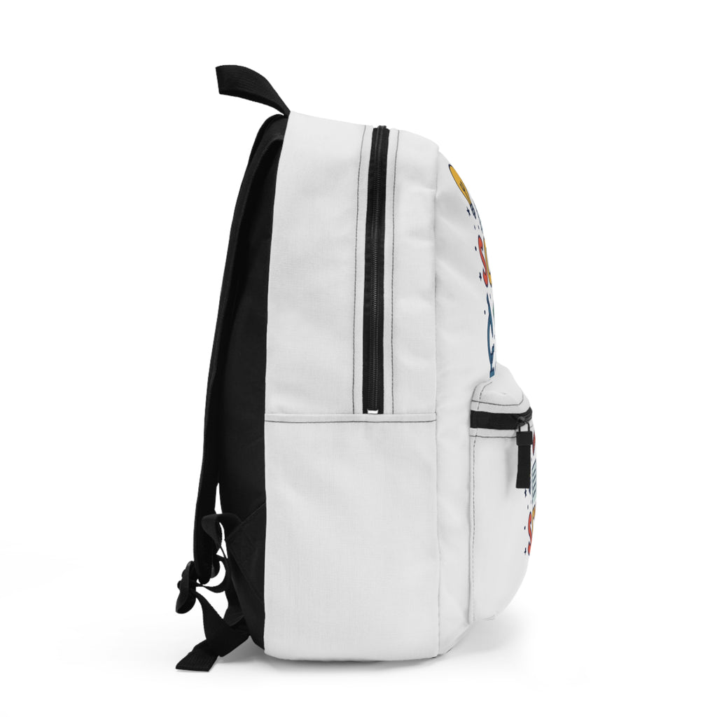 Lightweight student backpack with secure zipper closures and adjustable shoulder straps

