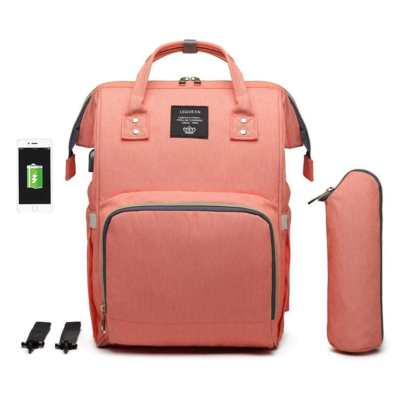 LEQUEEN Fashion Mummy Bag: Water-Repellent for Daily Use