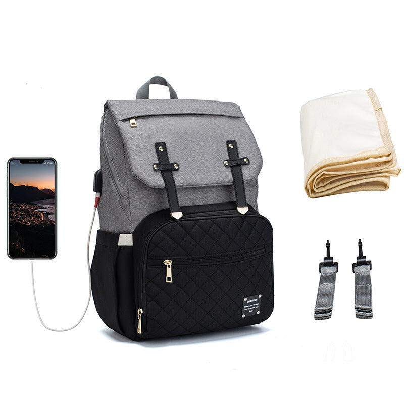 LEQUEEN Large Capacity Bag: Magnetic Closure for Easy Access