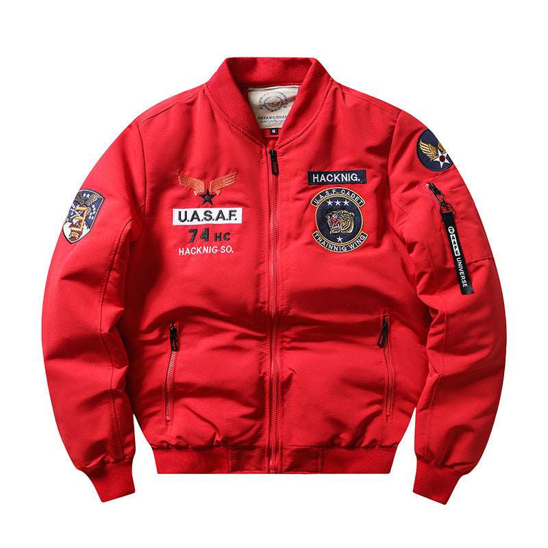 Rear view of Harley Retro Men's Slim-Fit Coat showing slim silhouette

