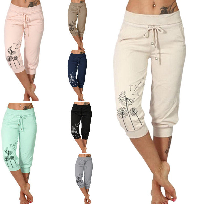 “Light Green Loose Cropped Pants for Brunch”

