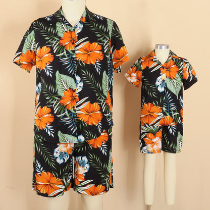 Light and breathable polyester vacation clothes for all ages

