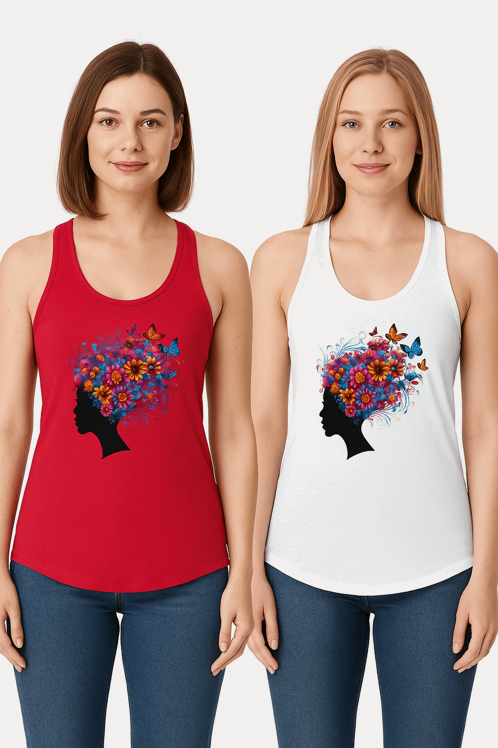 Racerback Tank - Lightweight & Flattering Fit for Women www.PrintOne1.com