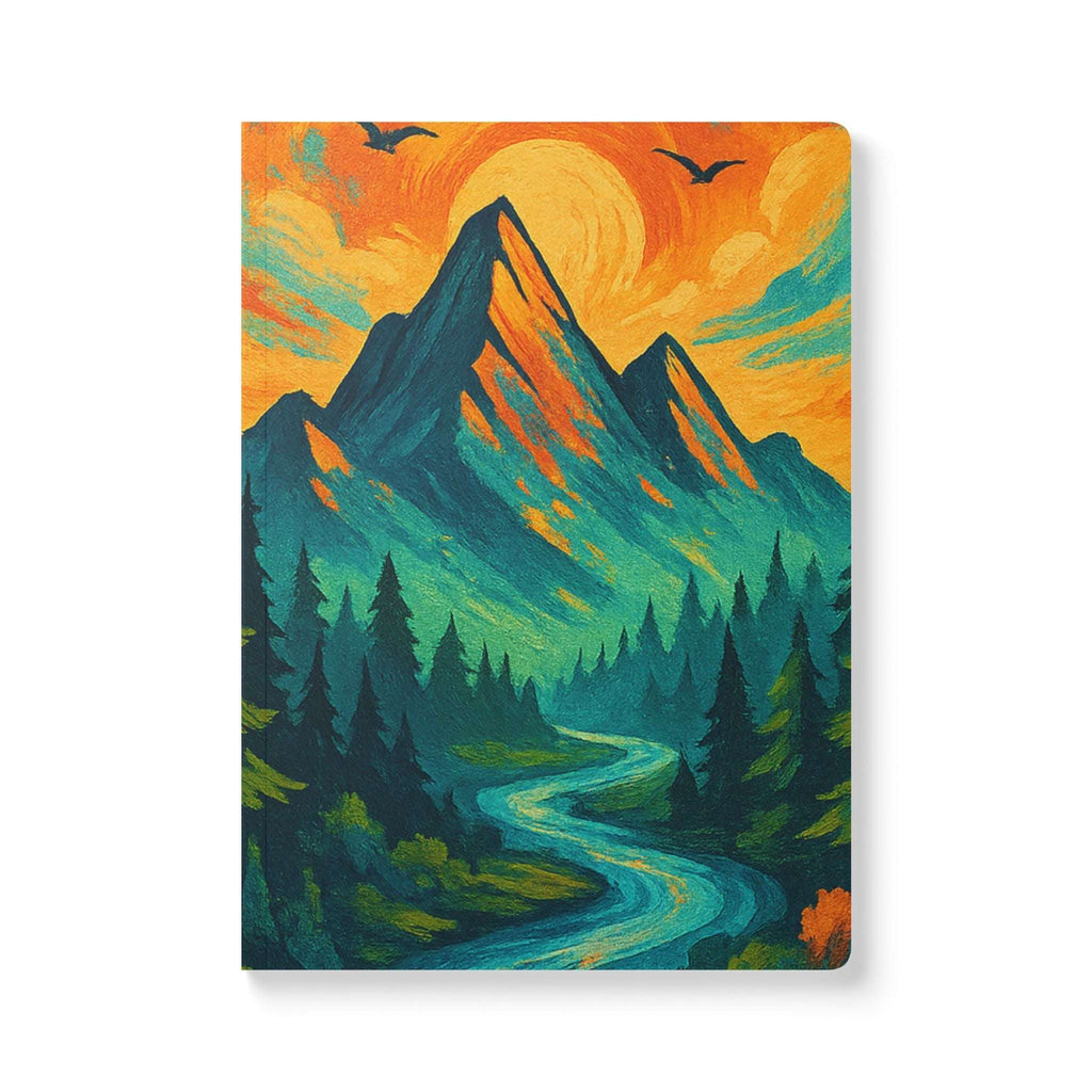 Open journal with 80lb premium pages, ideal for handwriting and drawing

