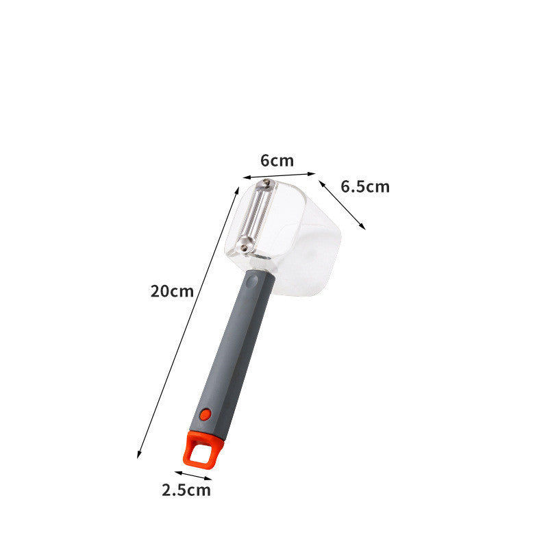 Lightweight 62 g stainless steel vegetable peeler – comfy daily use