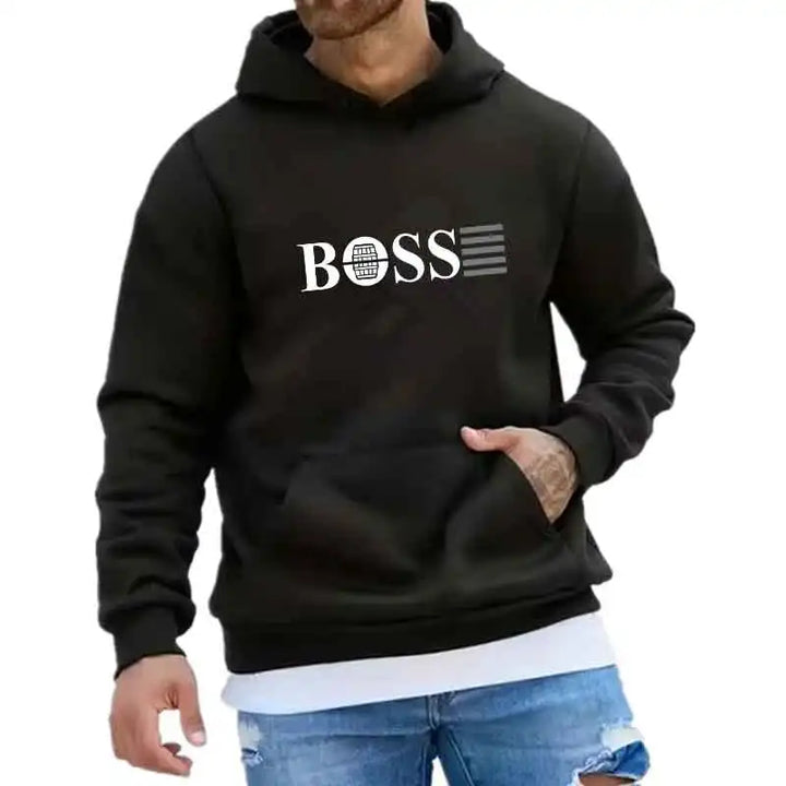 Lightweight fleece jogging hoodie – daily commute look