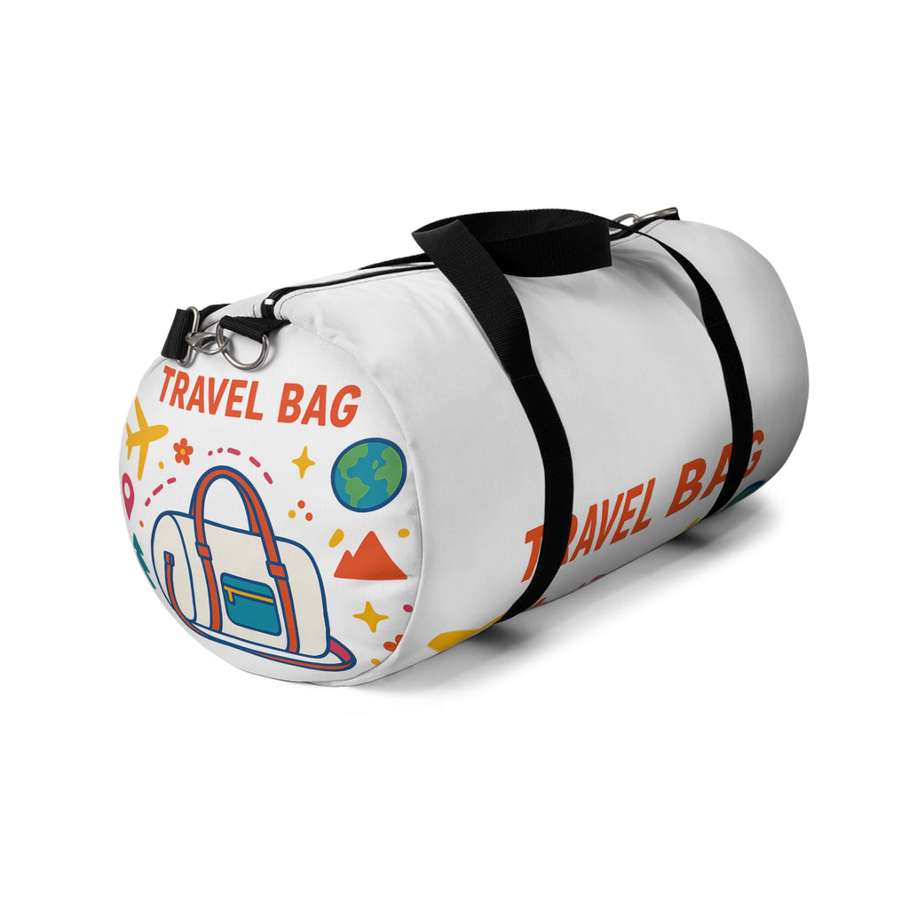 Travel-ready duffel displayed with accessories

