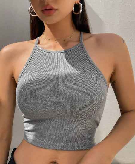 Backless Halter Tank Top for Women - Summer-Ready Style
