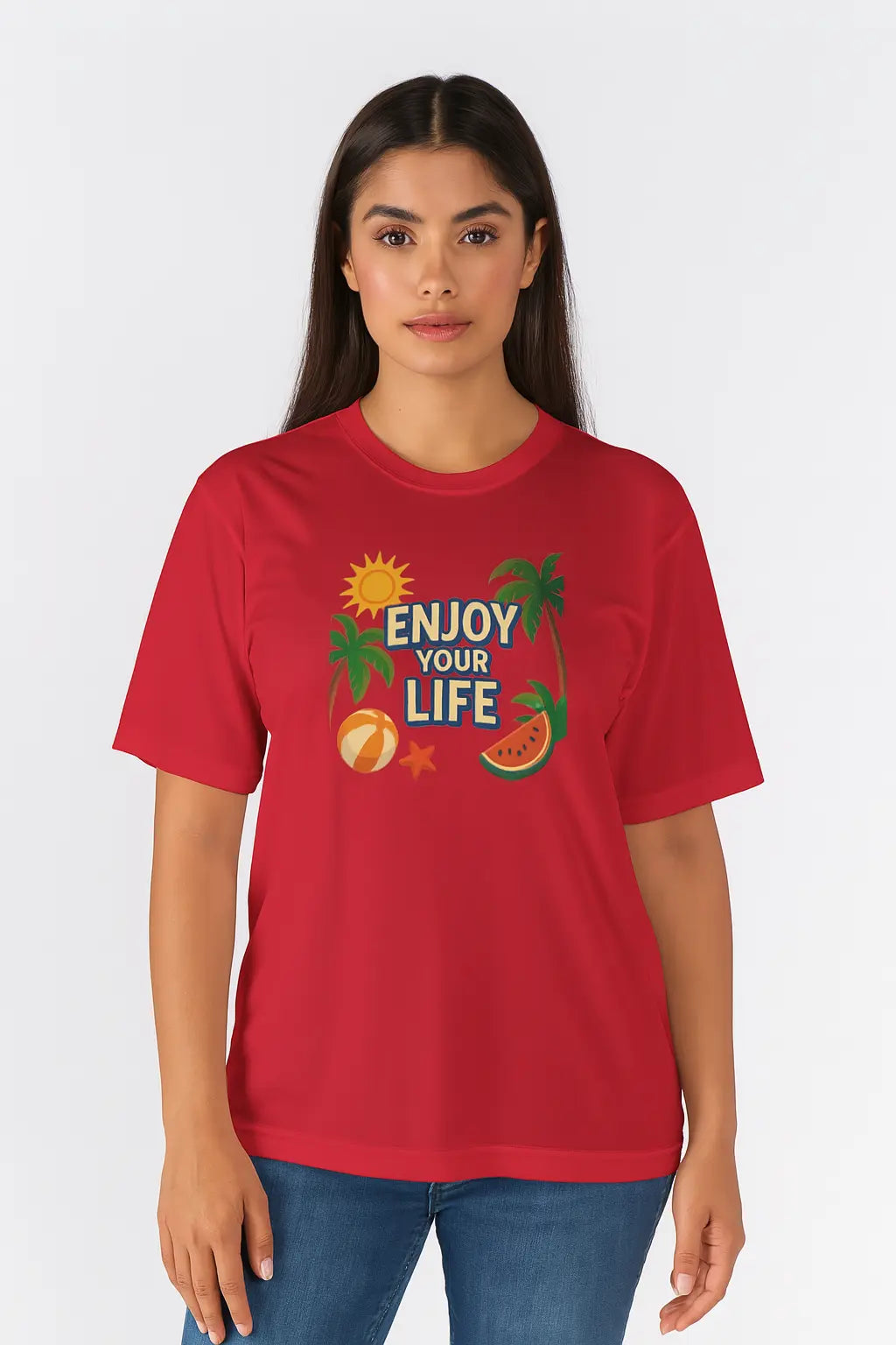 Lightweight polyester tropical shirt ideal for vacation wear

