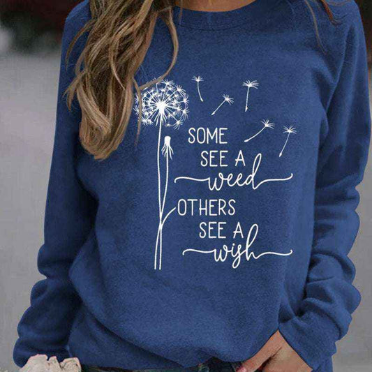 Some See Wishes Sweatshirt - Cotton Pullover