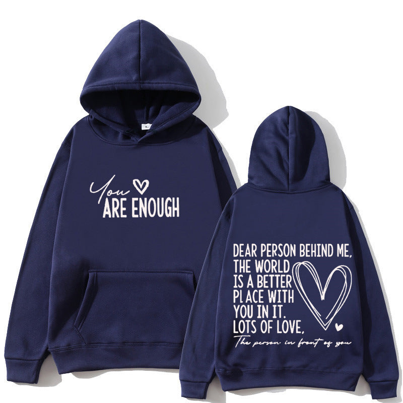 Love Letter Hoodie – Flat Lay in Four Colors, Ready to Wear