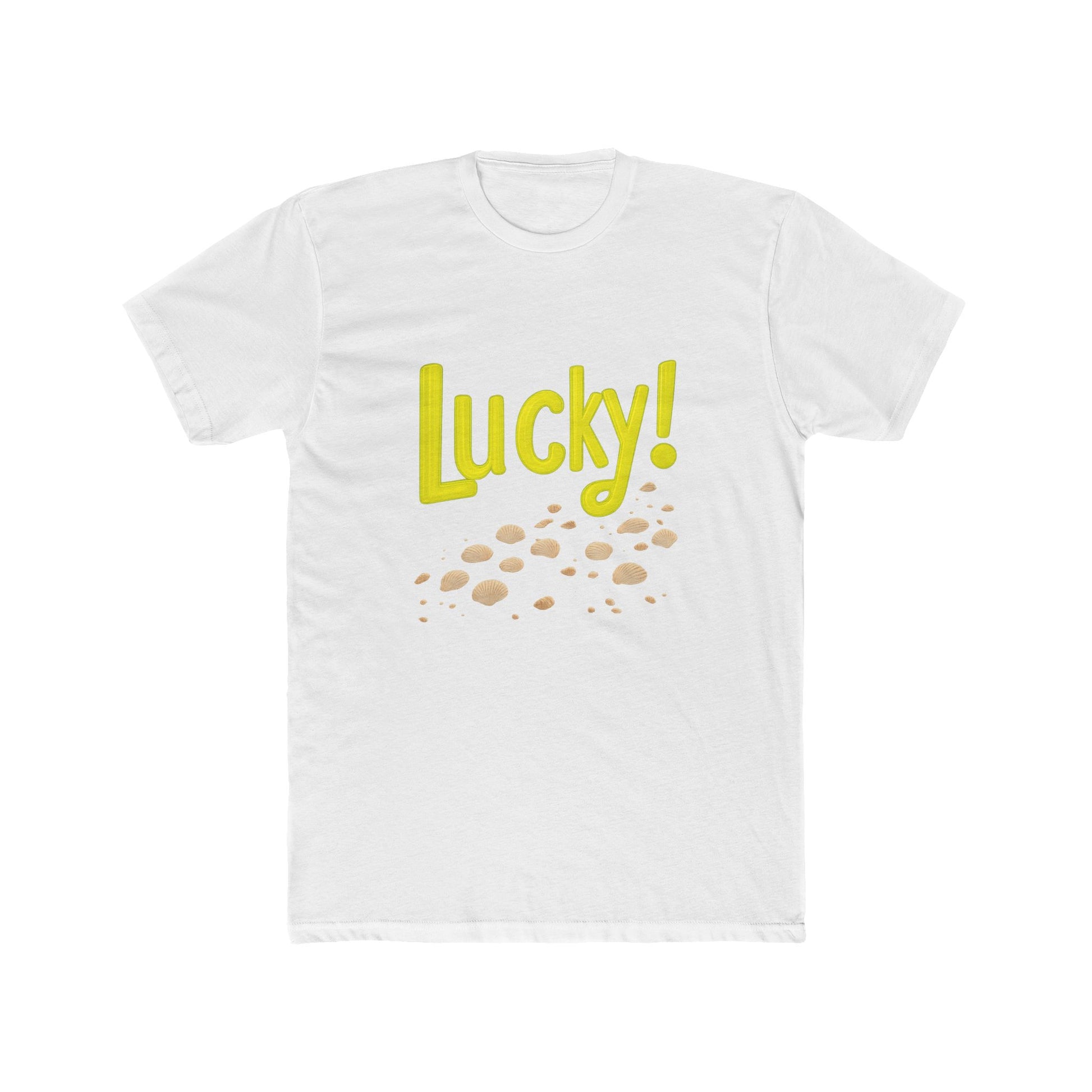 Lucky!" Crew Tee – ideal for birthdays or casual meetups