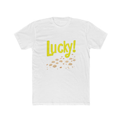 Lucky!" Crew Tee – ideal for birthdays or casual meetups