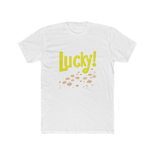 Lucky!" Crew Tee – ideal for birthdays or casual meetups