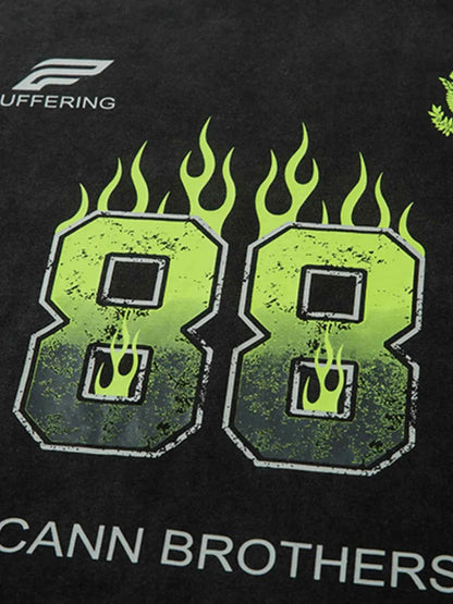 Men’s Number 88 Round Neck Tee Comfortable Stretch Tee