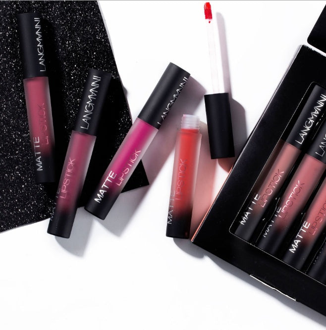 Matte Lipstick Waterproof Long-lasting – 12-Color Set