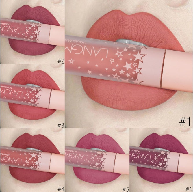 Matte Lipstick Waterproof Long-lasting – nude to red palette for daily wear
