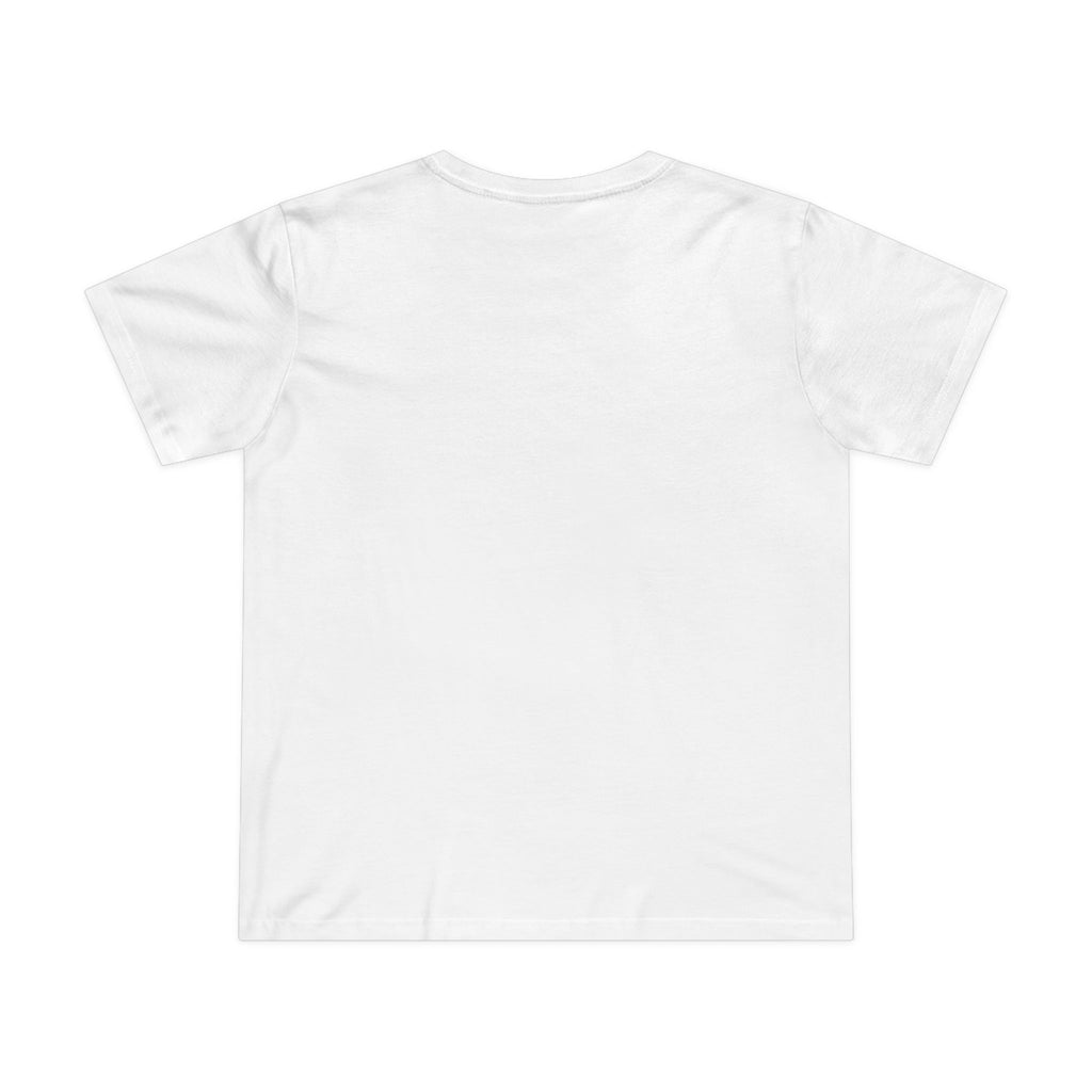 Medium weight knit fabric of festive star t-shirt up close

