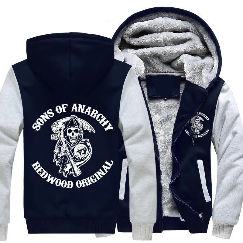 Men's Fleece Hooded Jacket – Layer Up for Outdoor Days