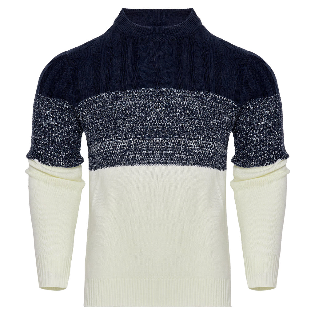 Men’s Knitted Sweater – Back view showing clean knit texture