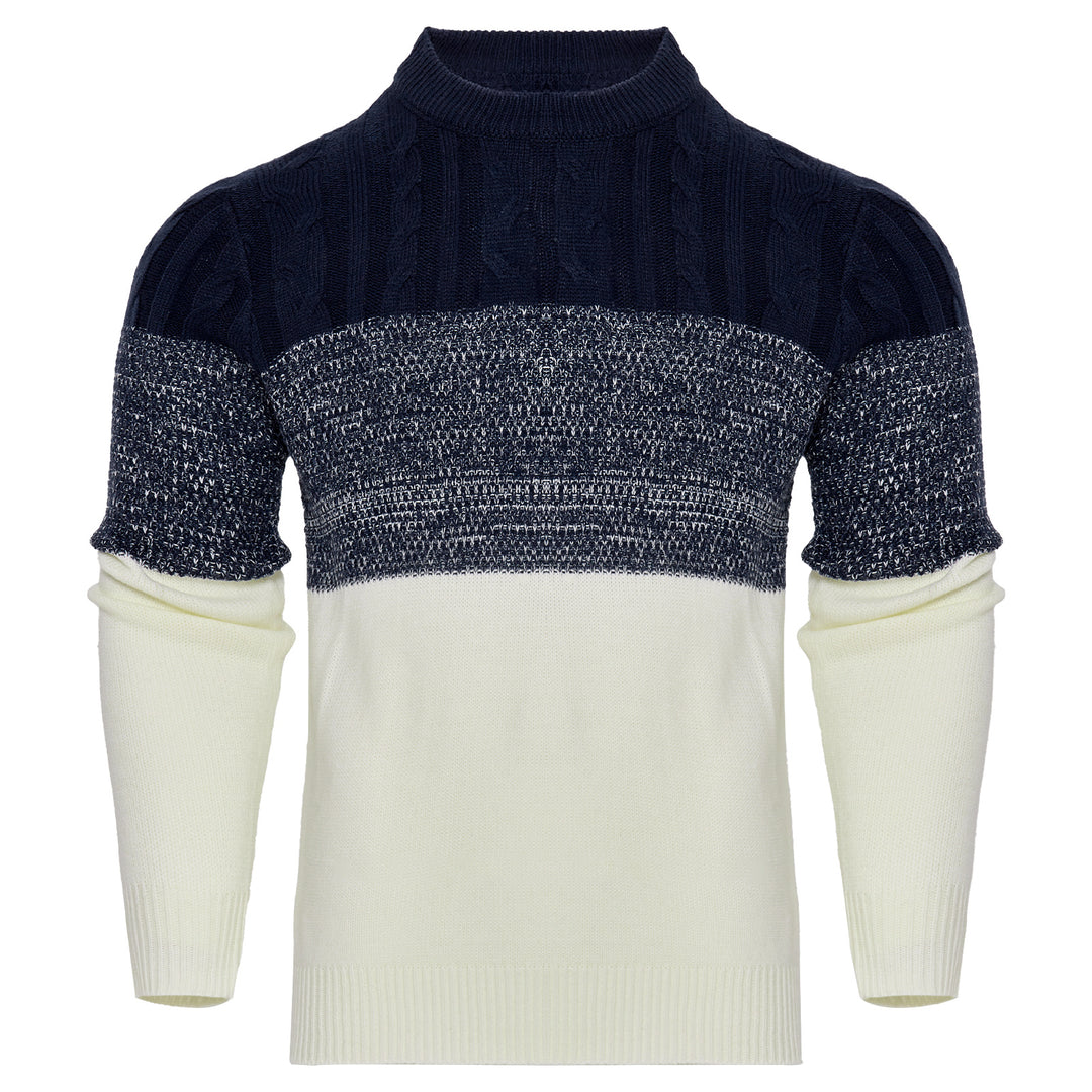 Men’s Knitted Sweater – Back view showing clean knit texture
