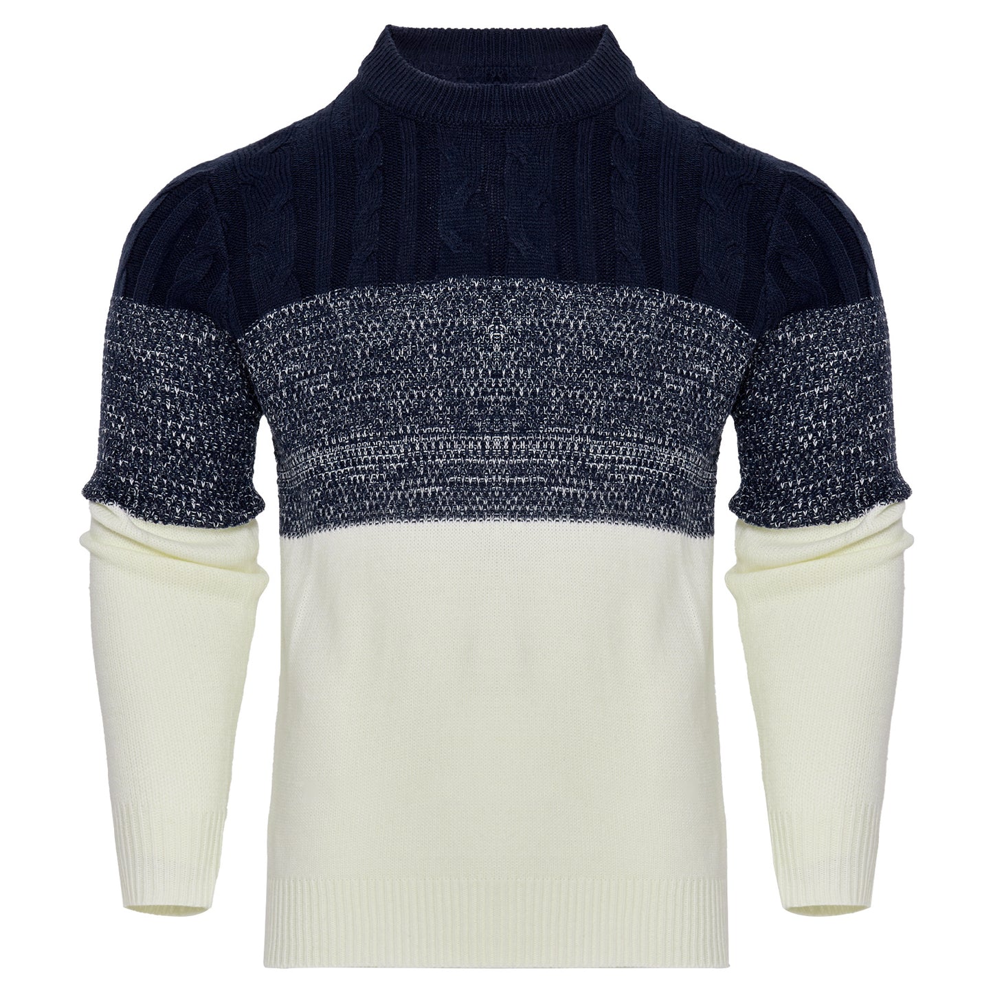 Men’s Knitted Sweater – Back view showing clean knit texture
