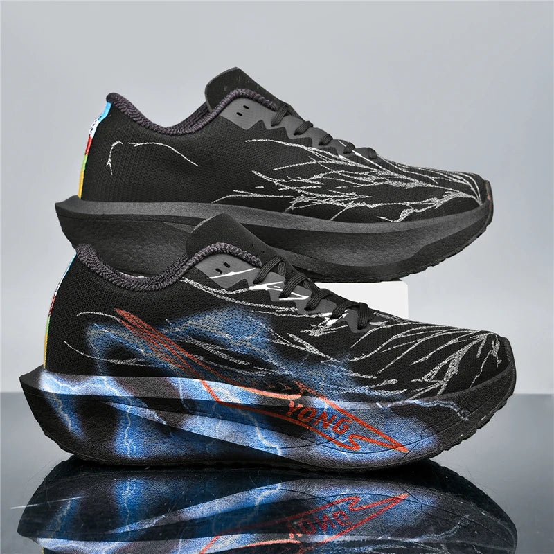 Men's Lightweight Sneakers Laced Up, Ready for Casual Walking or Sports Action