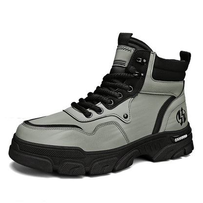 Men's Martin Boots packaging with protective wrapping and delivery box