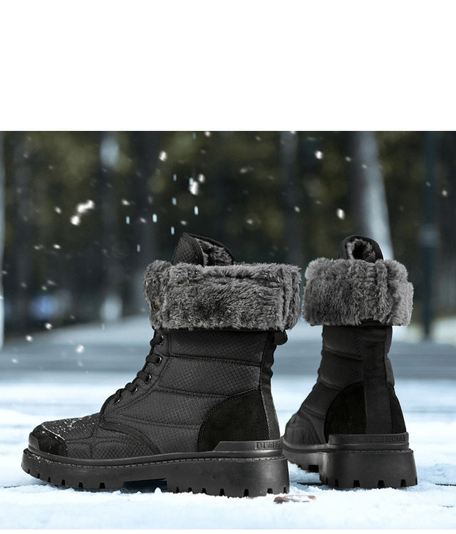 Men’s Outdoor Cotton High-Top Boots – Stay Warm