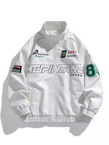 Men's Plus Size Zip Jacket Side Profile: Sleek Silhouette and Normal Thickness