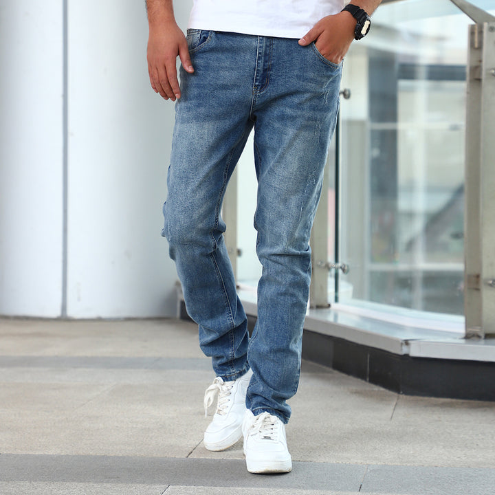 Men’s Stretch Skinny Jeans – Korean-inspired silhouette for teens