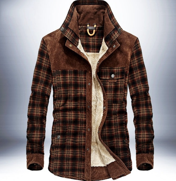 Men’s Winter Fleece Jacket – Layered Over Hoodie