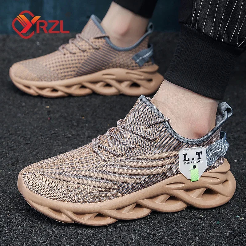Men’s black running shoes – above-ankle fit and clean silhouette