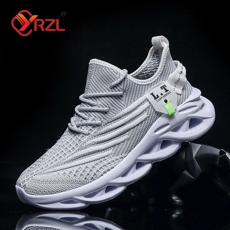 Men’s black running shoes – rubber outsole traction pattern
