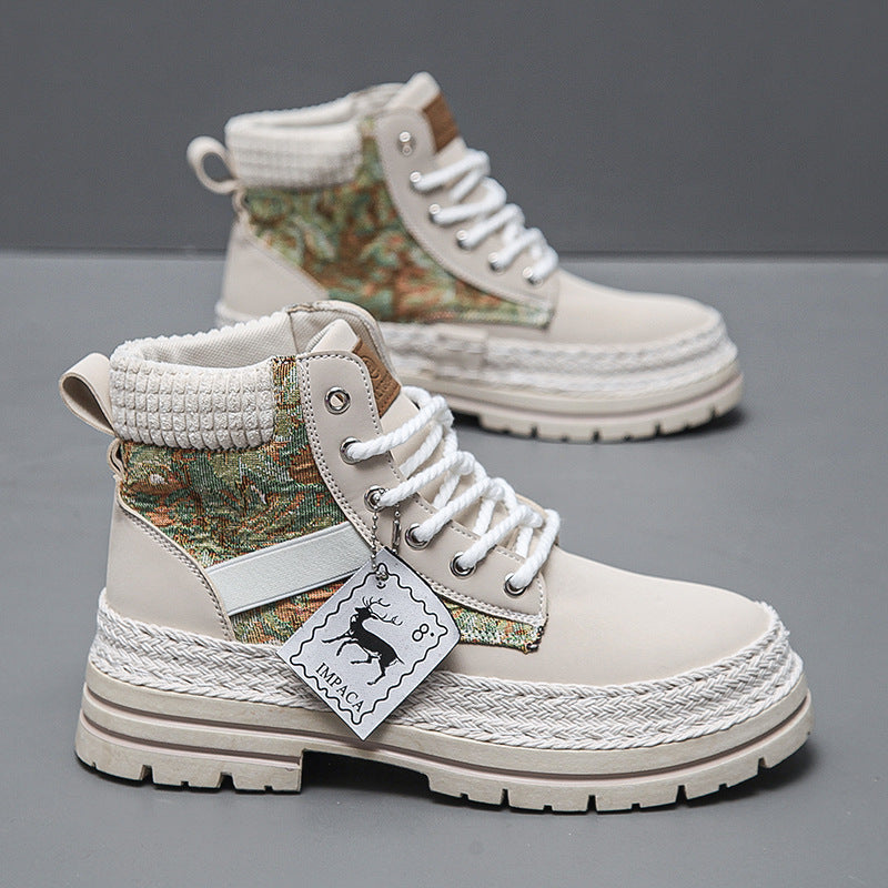 Men’s high top work boots – padded collar and ankle support