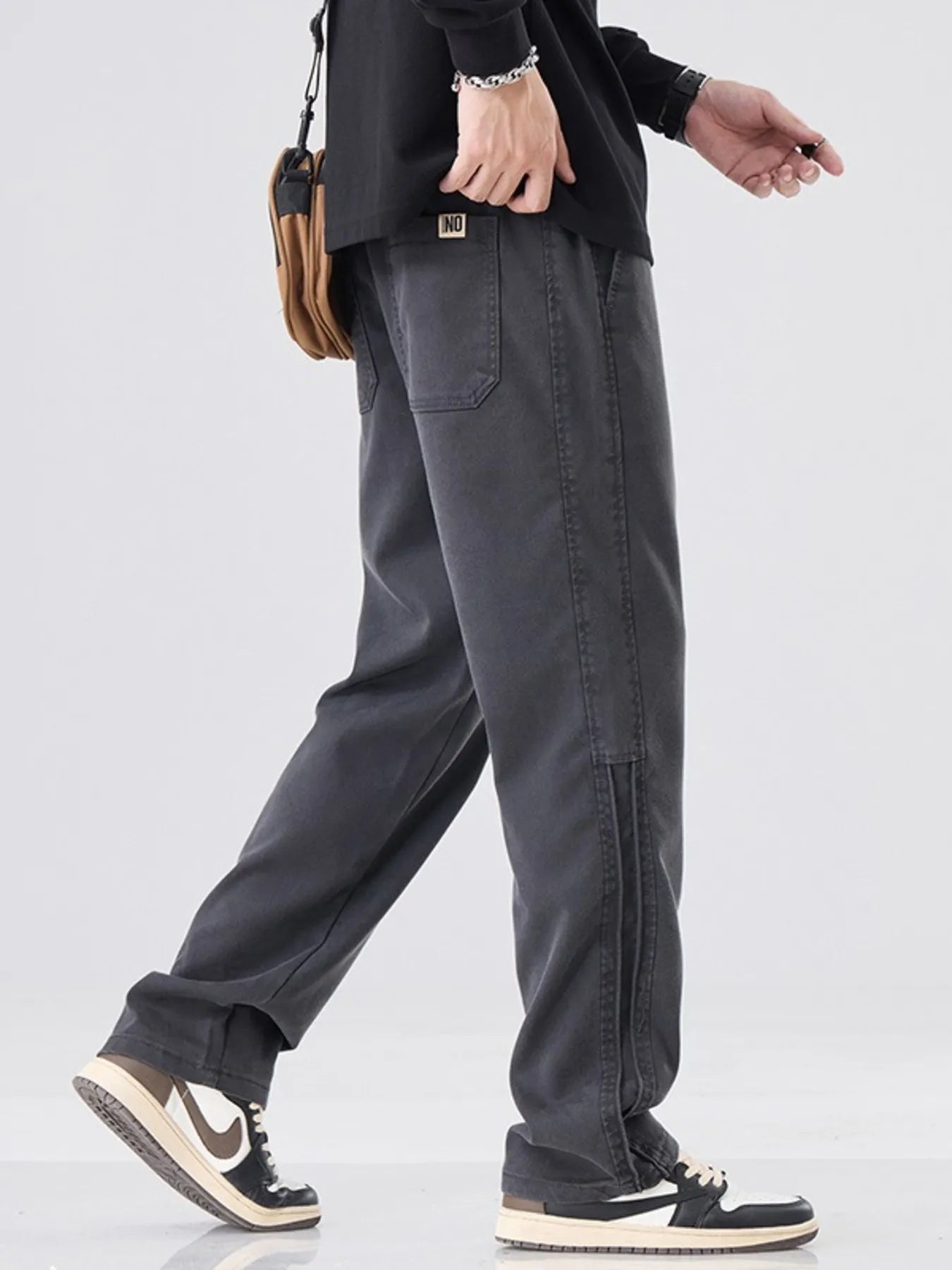 Men’s plus size drawstring pants – machine washable care