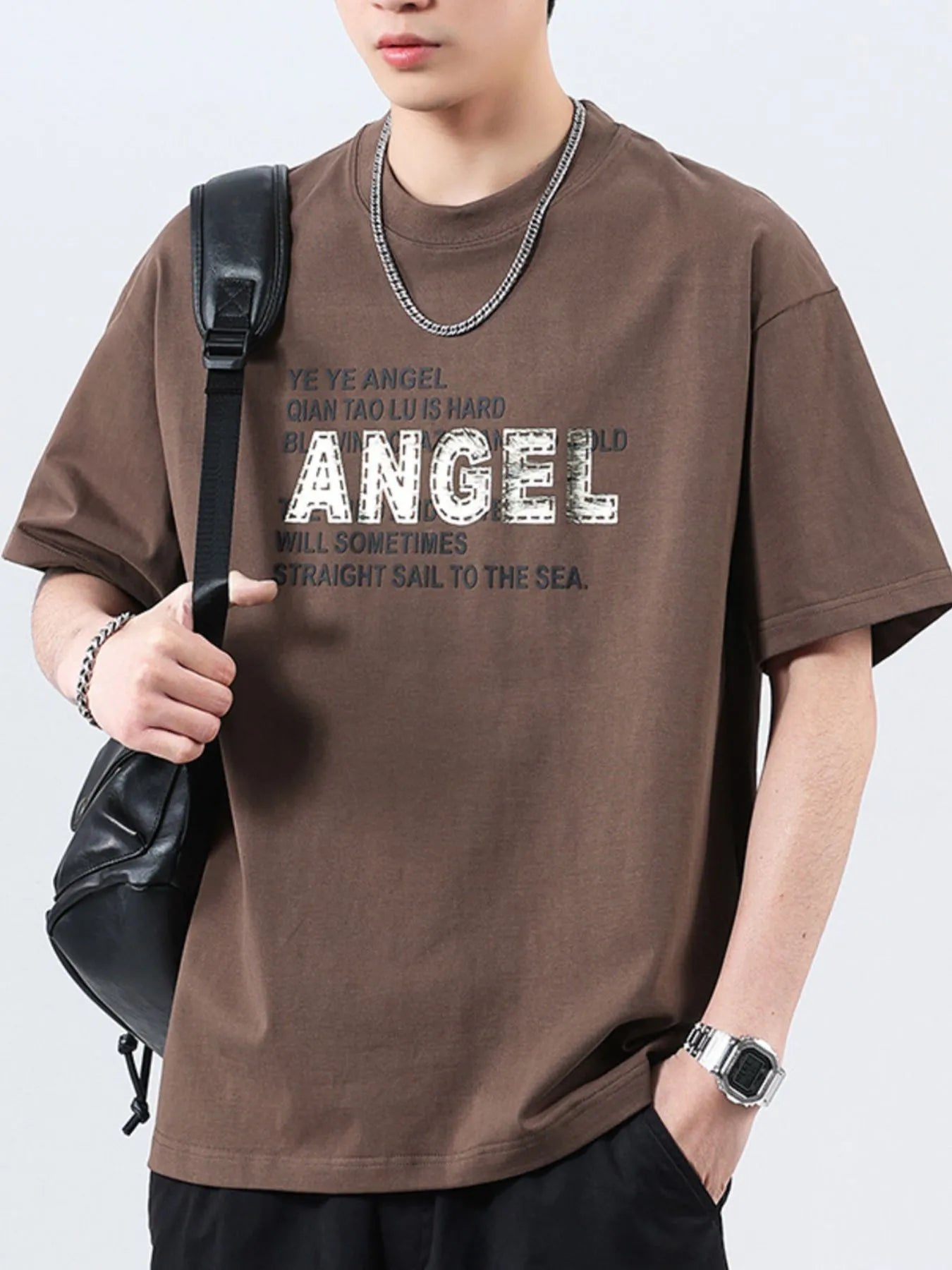 Men’s plus size t-shirt – versatile wardrobe staple, layers under jackets or stands alone with durable print