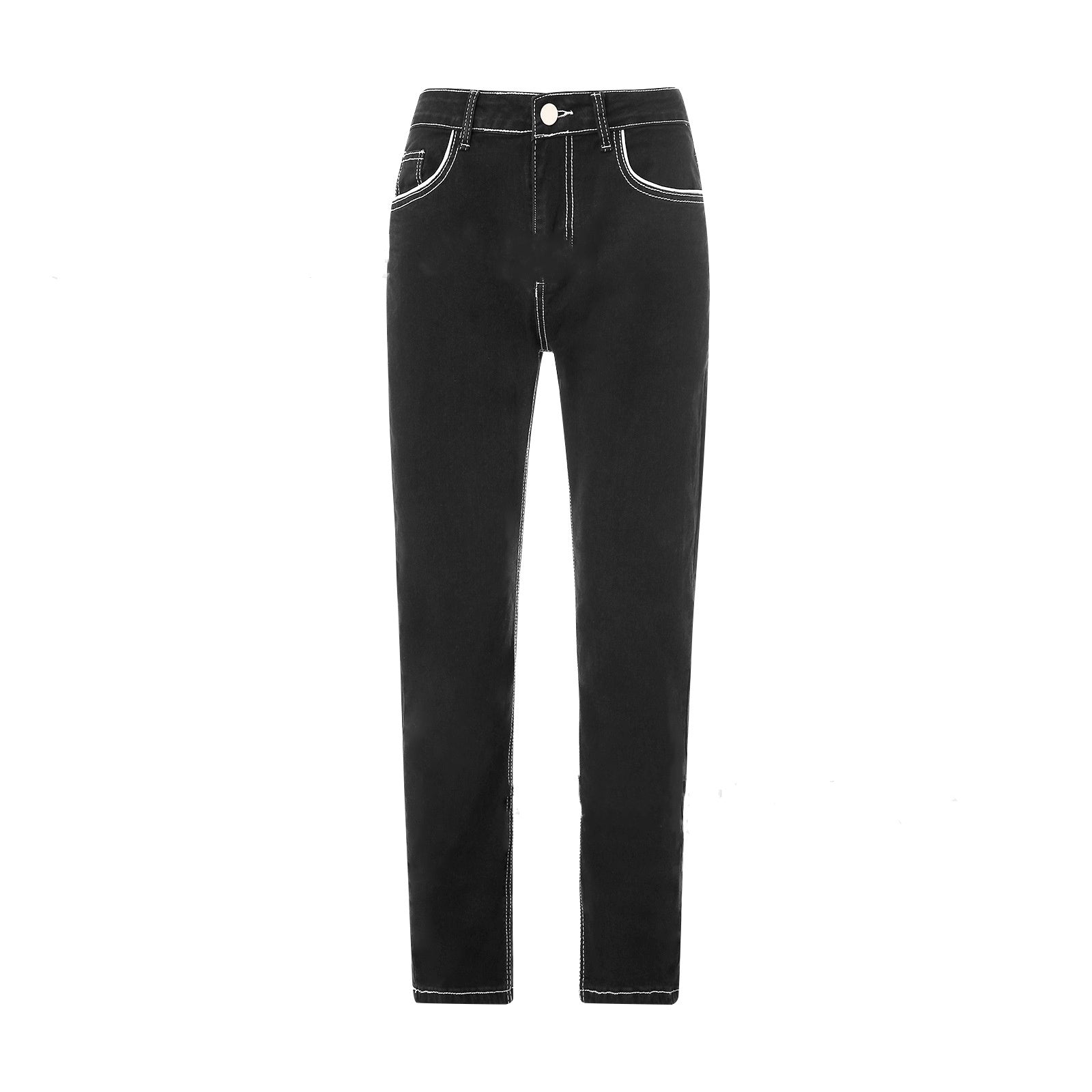 Men’s slim straight-leg jeans – back pockets and straight clean hem
