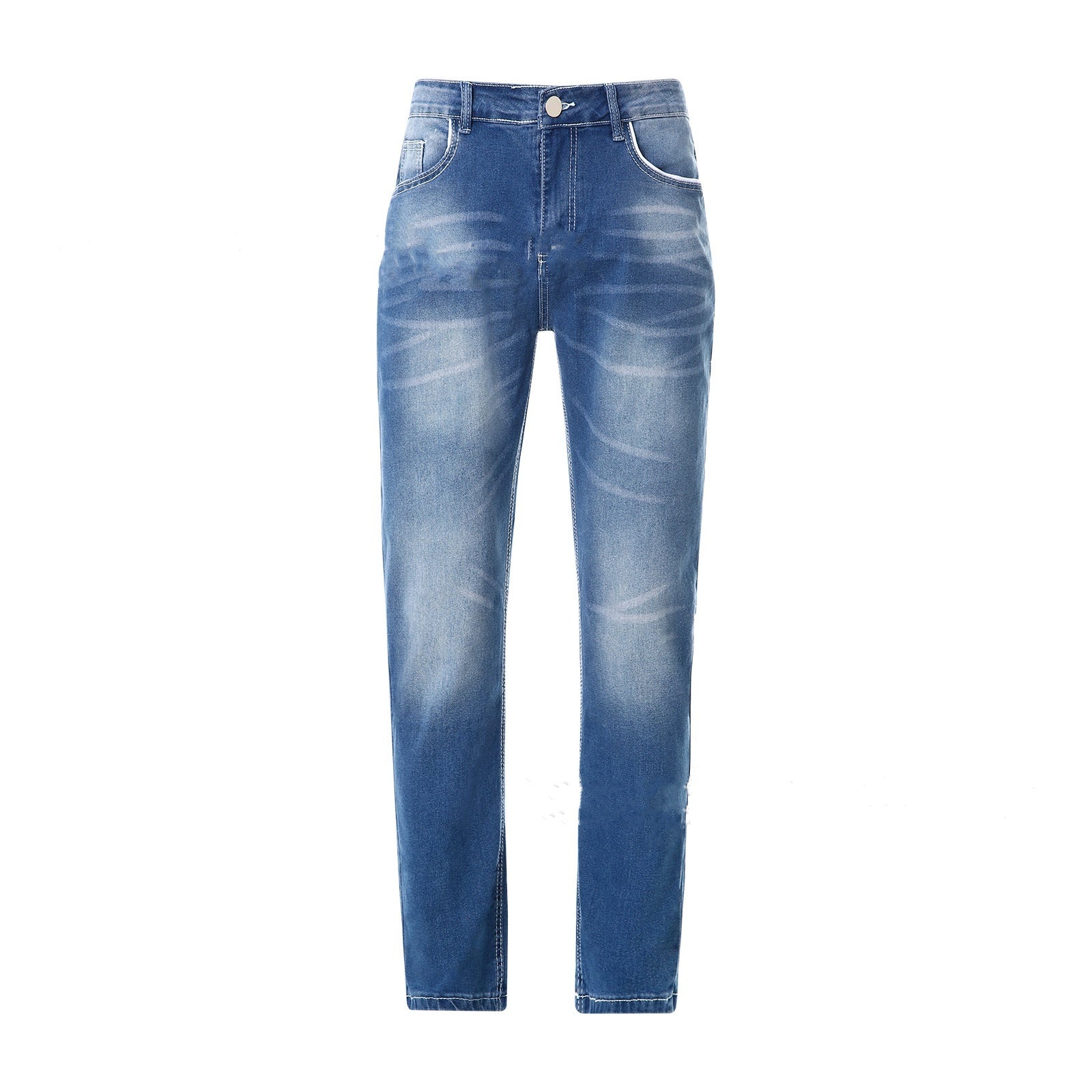 Men’s slim straight-leg jeans – mid waist profile and streamlined seat