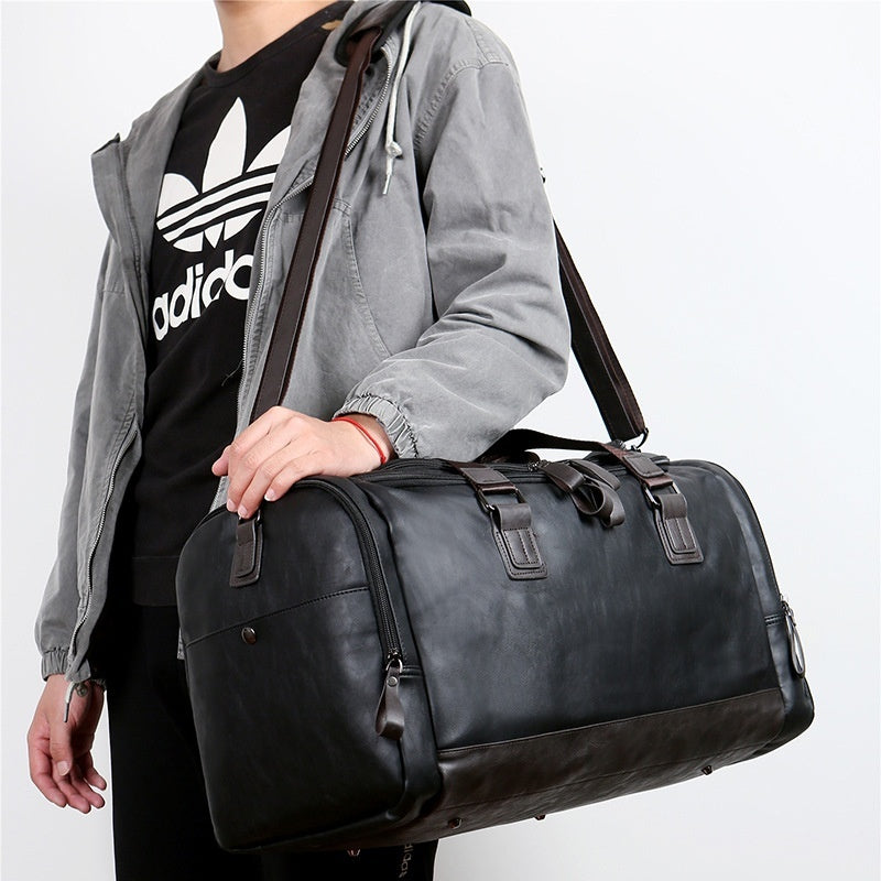 Men’s travel bag – durable polyester with PU lining for daily commuting