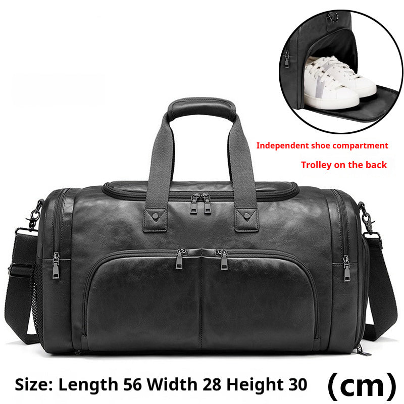 Men’s travel bag – polished look, smart pockets, office-to-airport style