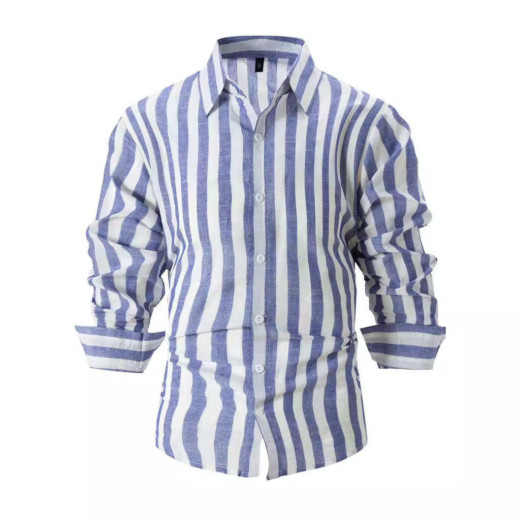 Men’s yarn-dyed striped shirt – HD-CS05 black night-out outfit