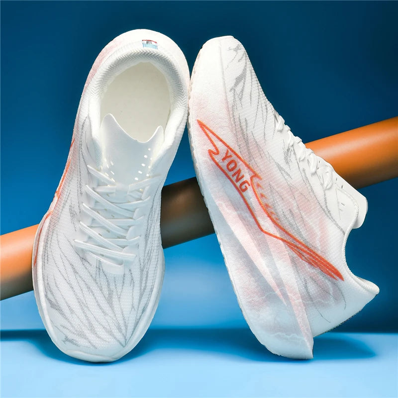 Mesh Lining Interior View of Hard-Wearing Men's Lightweight Sneakers