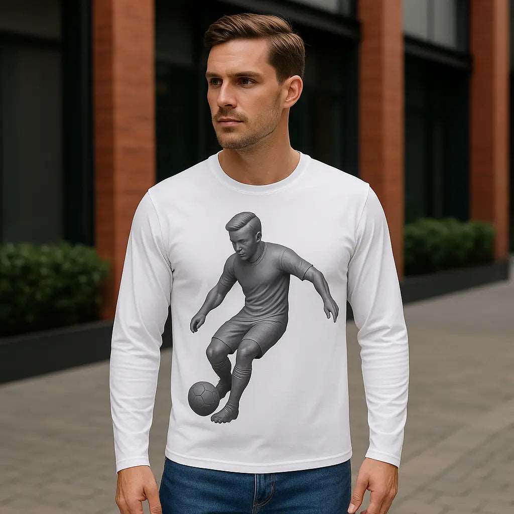 Gift-ready men’s long sleeve soccer shirt perfect for birthdays

